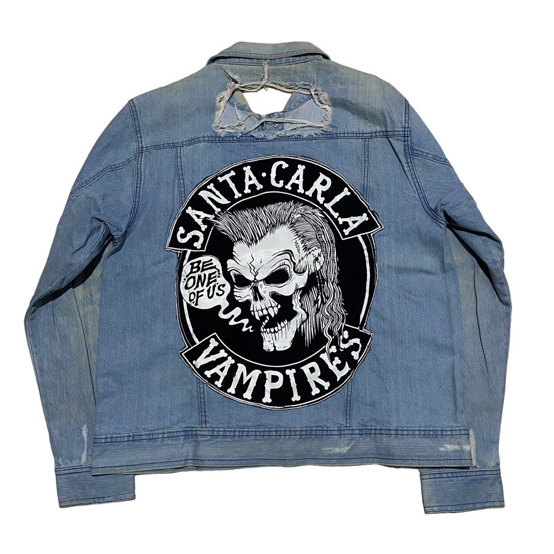 Disturbia UK santa carla vampires destroy denim jacket