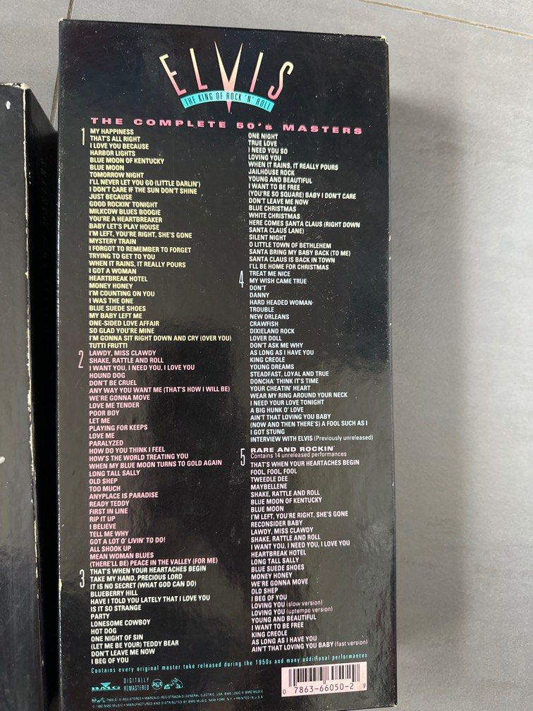 Elvis Presley CD box collection the complete 50s Masters, Hobbies ...