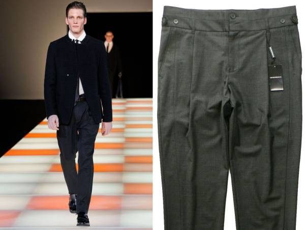 Single-pleat virgin-wool mesh trousers | GIORGIO ARMANI Man-demhanvico.com.vn