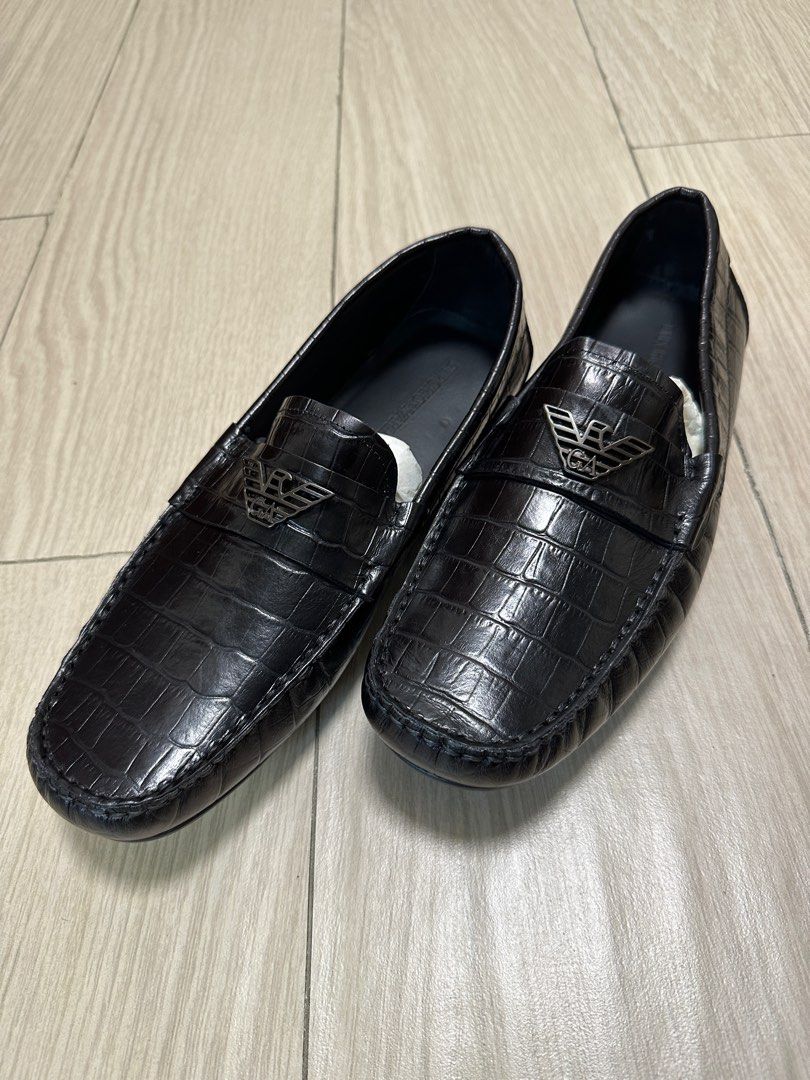Moccasins armani sale