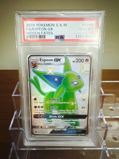 Pokémon Carta Espeon Gx Shiny Hidden Fates - Psa 9 Mint - Escorrega o Preço