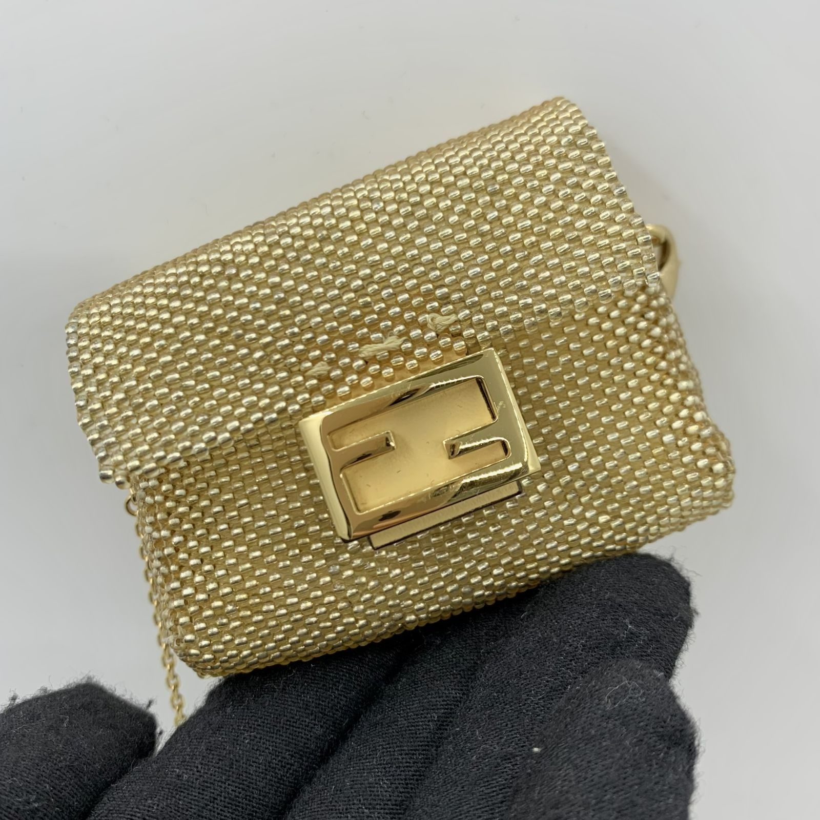 Fendi mini baguette chain clearance