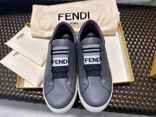 Fendi scalloped sneaker on sale