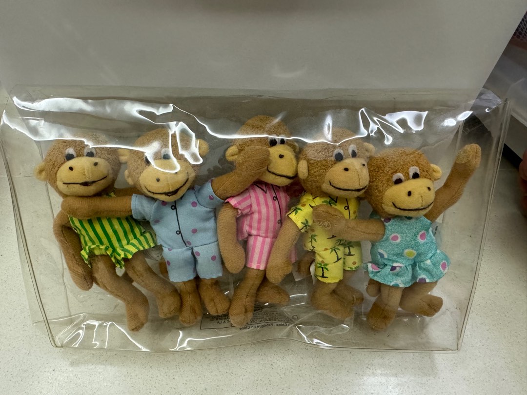 Five Little Monkeys Toy, Hobbies & Toys, Toys & Games on Carousell