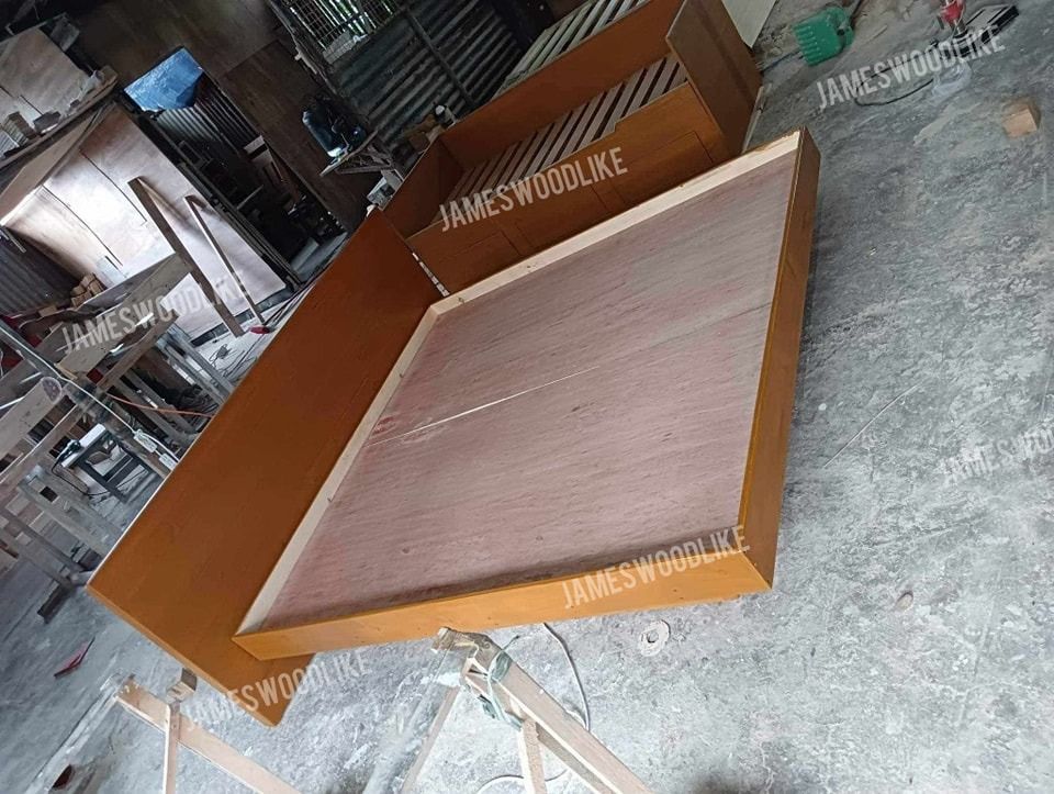 FLOATING BED KING SIZE (Category: Bed Frames & Mattresses) located in General Trias. Submitted by jameswoodlike (Listing ID 1272171617, Image 3). Description: SOLD and DELIVERED 🚚😁 ✅ FLOATING BED ✅ King Size Bed ✅ Maple stain finish ✅ Wood preservative (antibukbok - anti termite) Thank you Sir Vic for the back 2 back order !!! And shempre for choosing James WoodLike Furniture Shop 😁 #JamesWoodLike This Bed is now bound to #angatbulacan #binagb