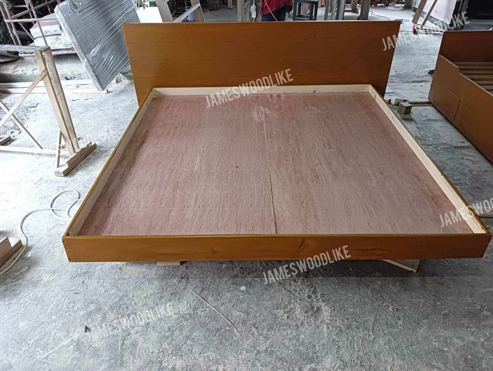 FLOATING BED KING SIZE (Category: Bed Frames & Mattresses) located in General Trias. Submitted by jameswoodlike (Listing ID 1272171617, Image 2). Description: SOLD and DELIVERED 🚚😁 ✅ FLOATING BED ✅ King Size Bed ✅ Maple stain finish ✅ Wood preservative (antibukbok - anti termite) Thank you Sir Vic for the back 2 back order !!! And shempre for choosing James WoodLike Furniture Shop 😁 #JamesWoodLike This Bed is now bound to #angatbulacan #binagb