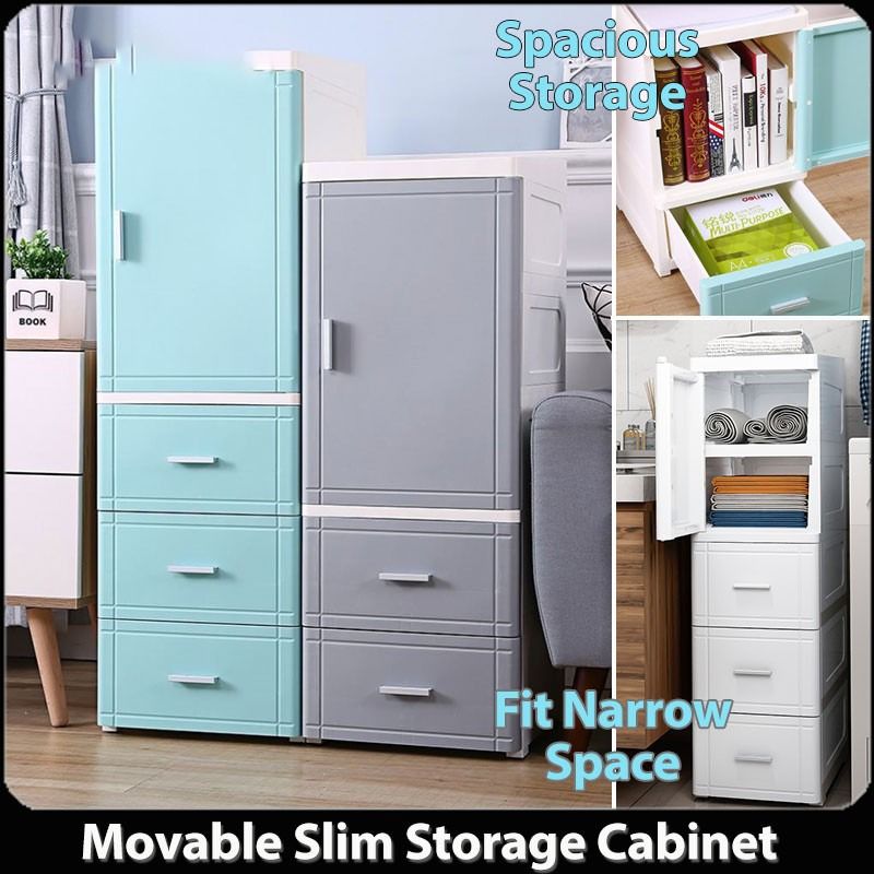 FREE DELIVERY Slim Cabinet SY Plastic Storage Drawers kitchen