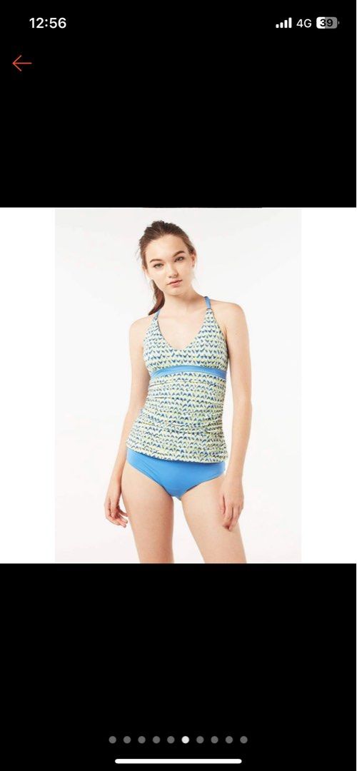 Funfit tankini cover up swimwear swimming costume bikini top