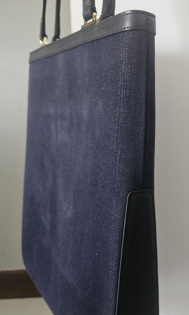 FURLA Shoulder Fortezza Black Canvas Leather Ladies Luxury Bags