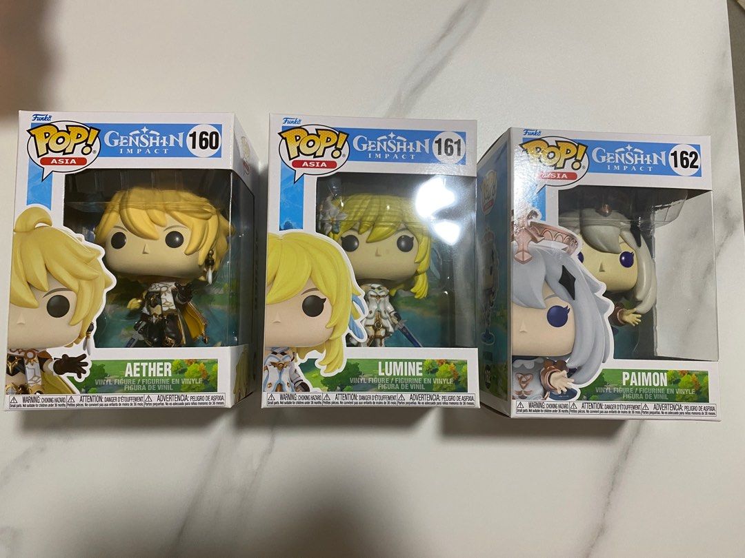 Genshin Impact funko pop Set 160, 161, 162