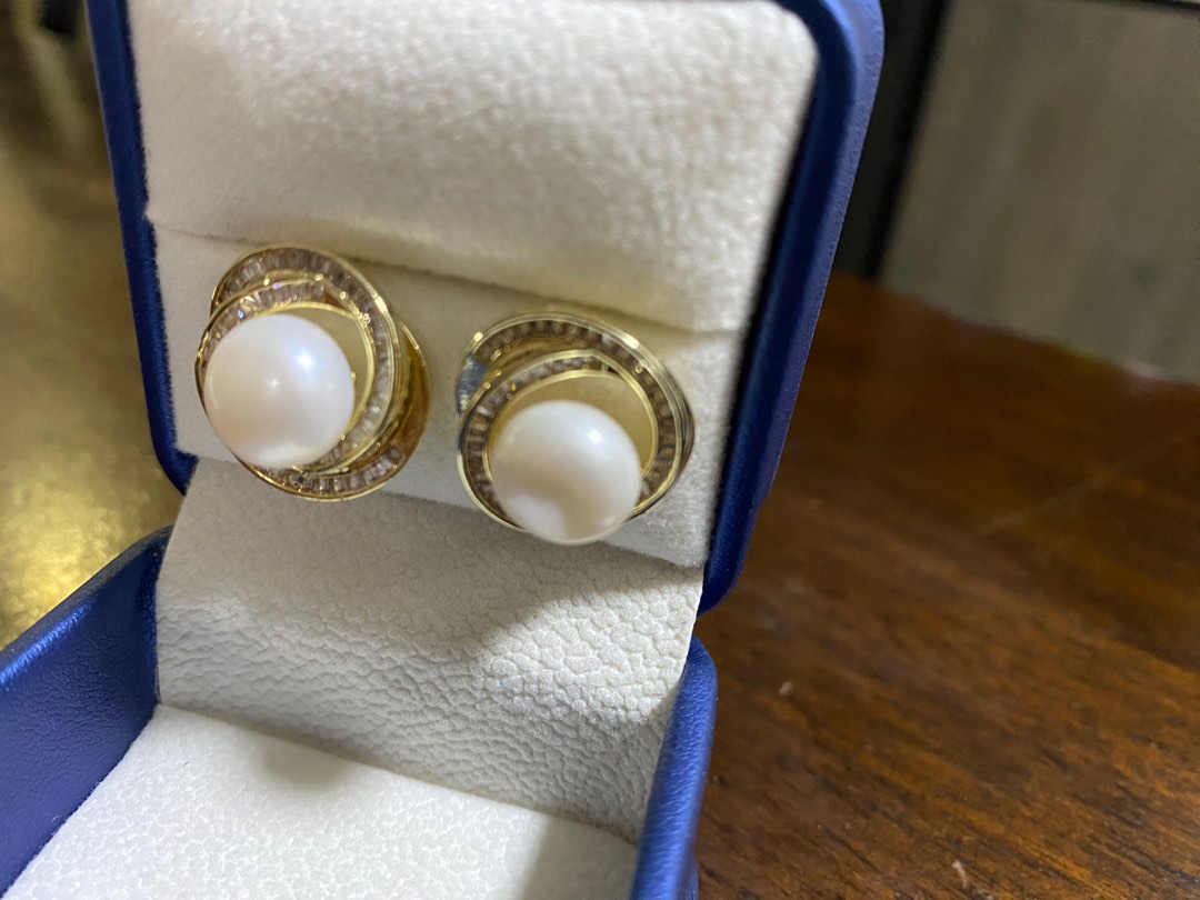Genuine cheap pearl earrings