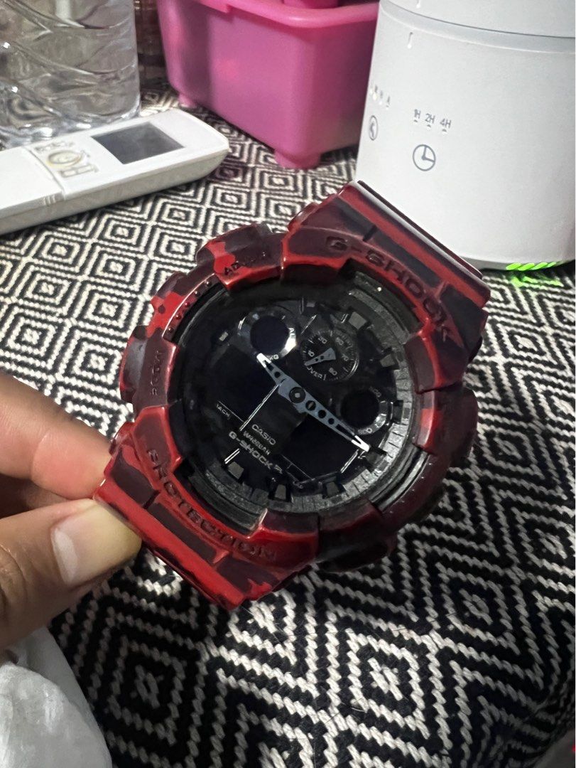 GSHOCK Camo Red Men s Fashion Watches Accessories Watches on