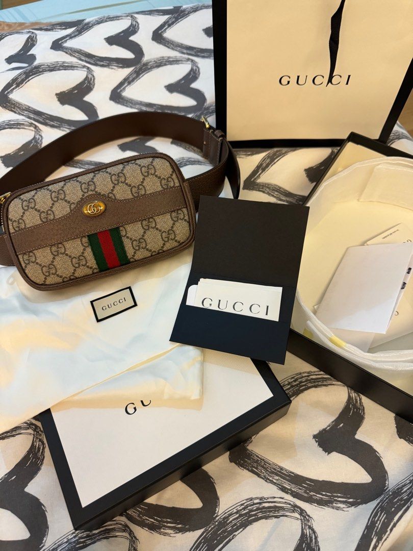Gucci Ophidia GG Supreme Canvas Belt Bag Women s Fashion Bags