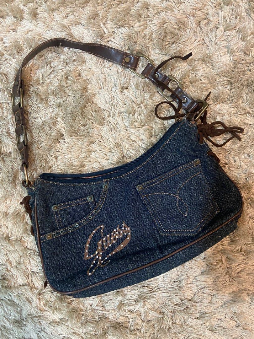 guess denim bag Women s Fashion Bags Wallets Shoulder Bags on