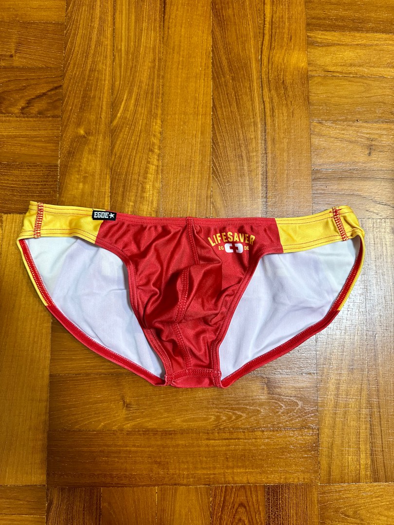 Egde Mens Underwear Lifesaver (Red-yellow), Men's Fashion, Bottoms, New  Underwear on Carousell