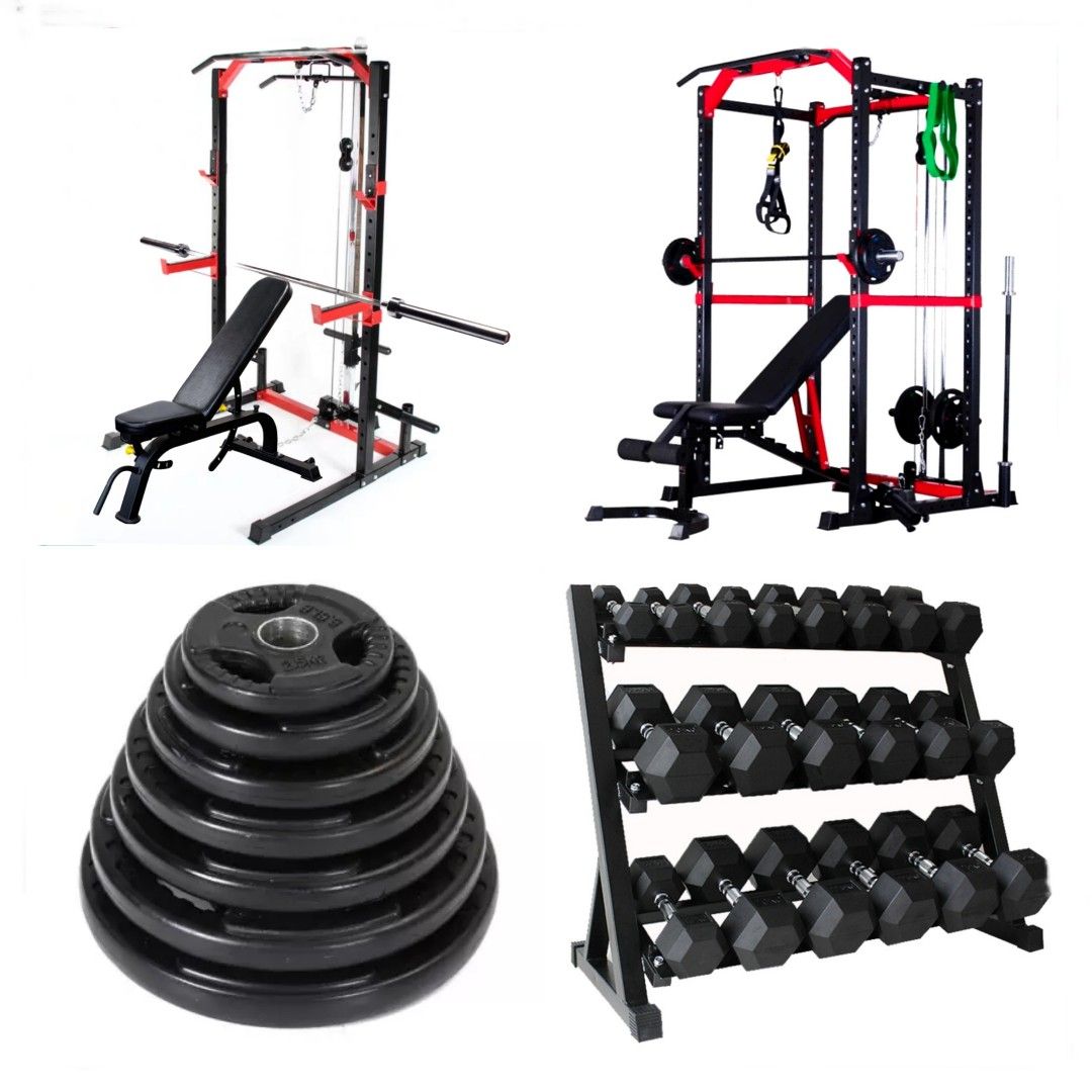 Gym Equipment Sale Home Fitness Workout Equipment Treadmill Hex Dumbbell Olympic Barbell Crossfit Tricep Dip Pull Up Bar Hexagon Dumbell Squat Sit