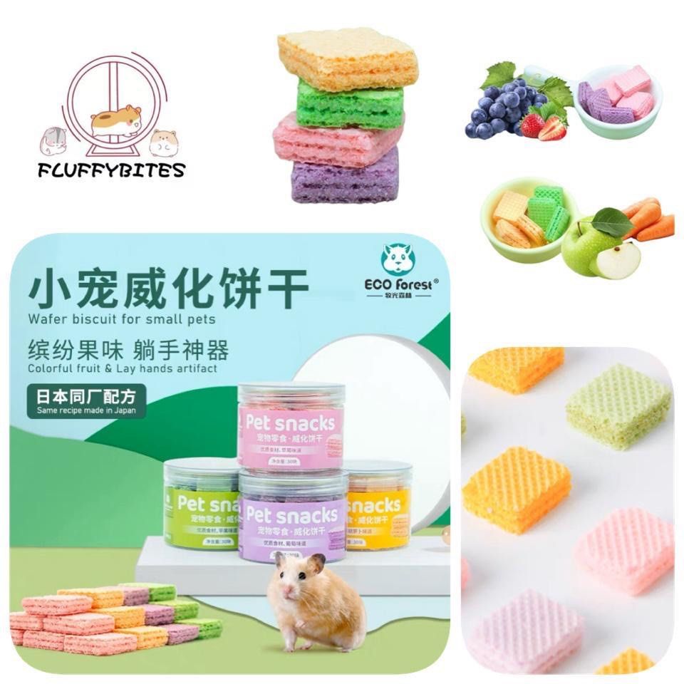 Hamster Eco Forest Grapes Carrot Apple Strawberry Wafer Treats Snacks