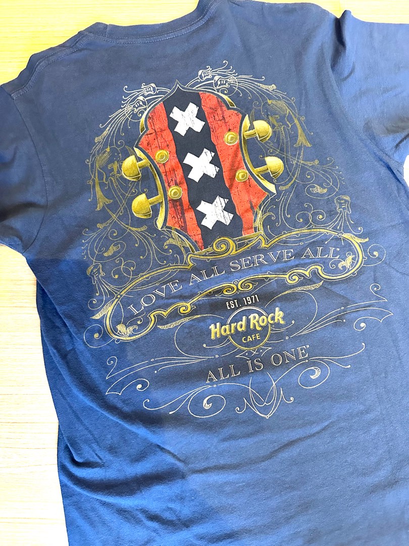 Hard Rock Amsterdam, Men's Fashion, Tops & Sets, Tshirts & Polo Shirts