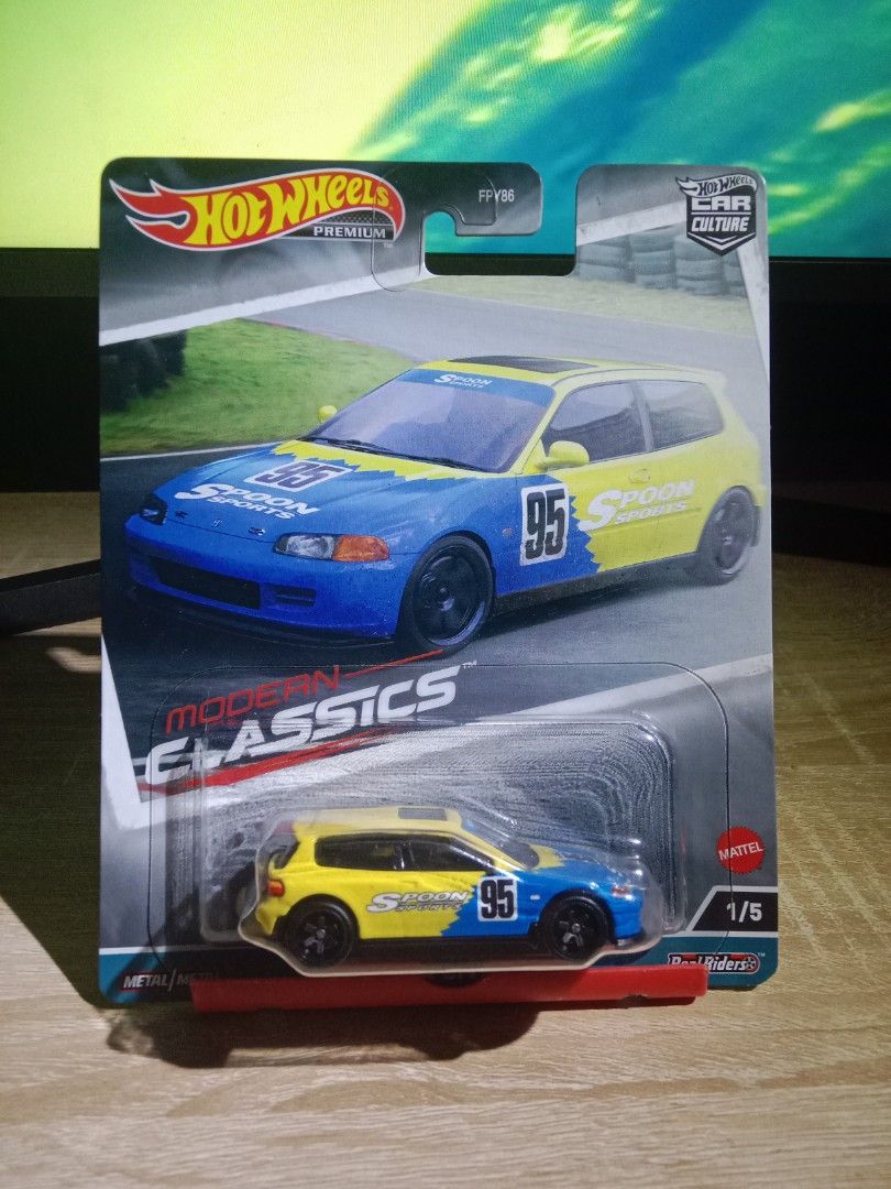 HOT WHEELS 1/64 🇨🇵 1990 Honda civic EF #2/8 honda series de 2018 EUR 12