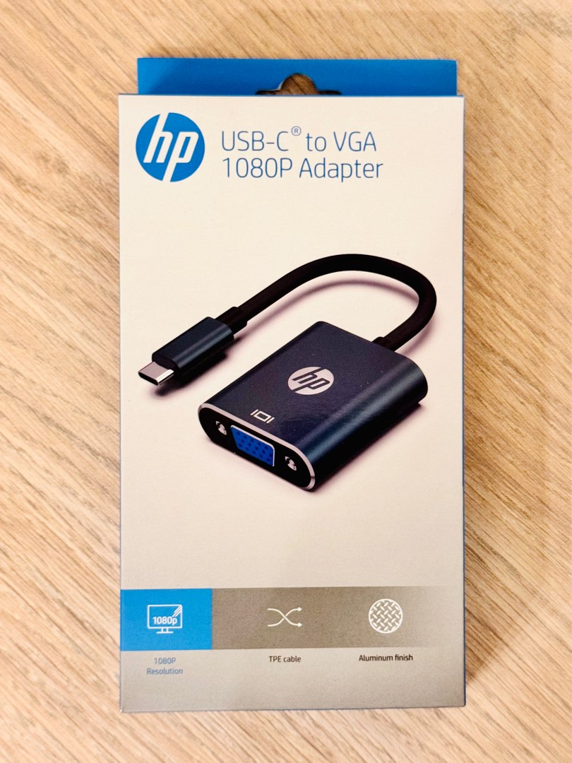 HP USBC to VGA Adaptor, Computers & Tech, Parts & Accessories, Cables
