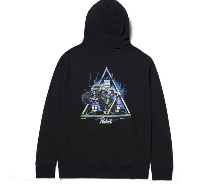 HUF X PBR PABST HOODIE Men s Fashion Tops Sets Tshirts Polo