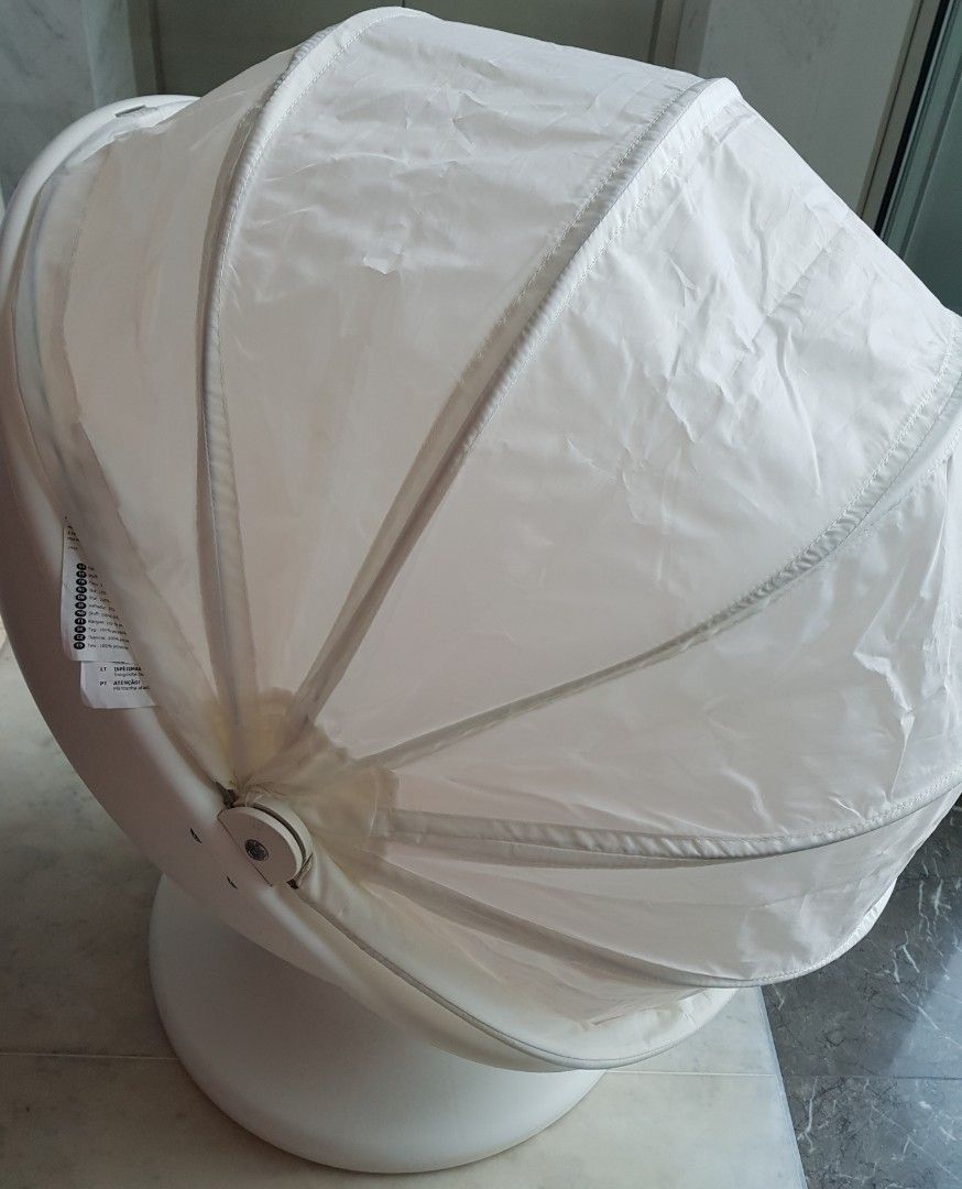 IKEA kids egg chair PS Lomsk Swivel armchair white red Babies