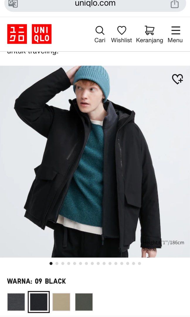 Jaket winter uniqlo outlet