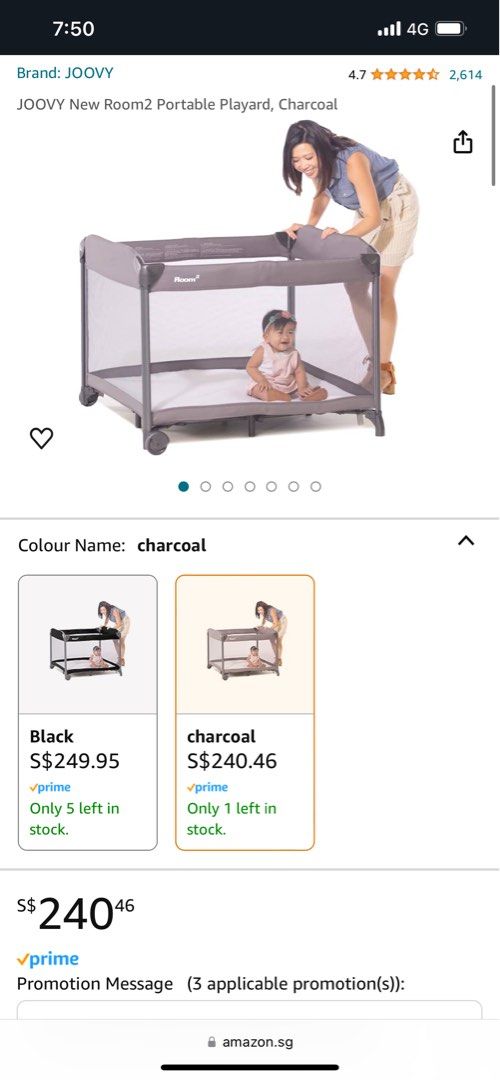 Joovy room2 portable playard 2025