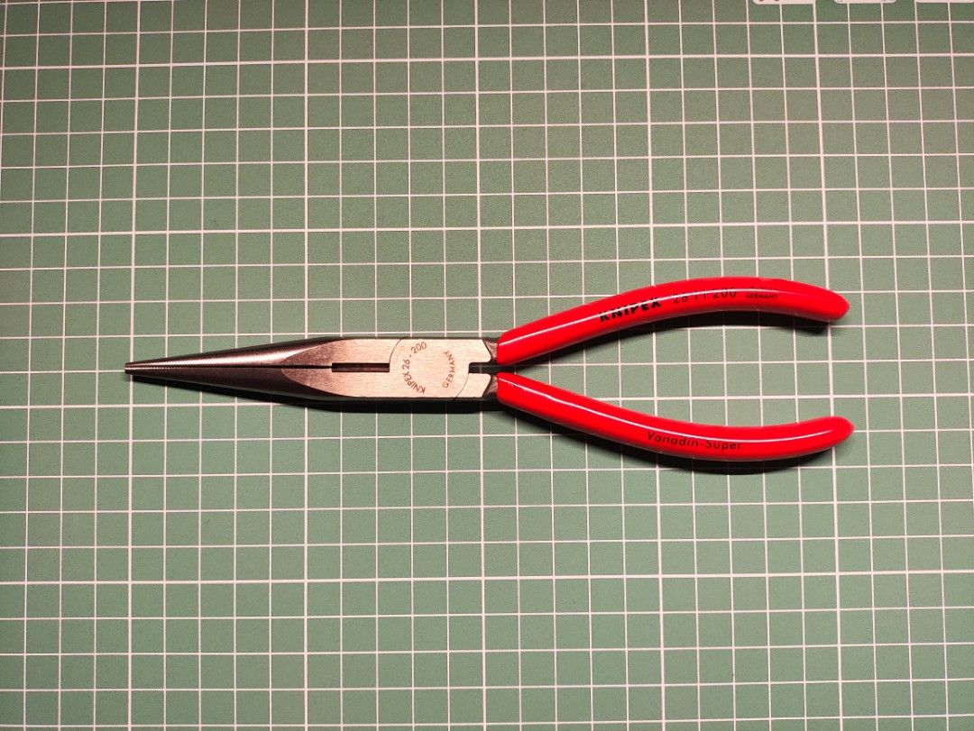 KNIPEX Tools - Long Nose Pliers With Cutter (2611200), 8 - Needle Nose  Pliers 