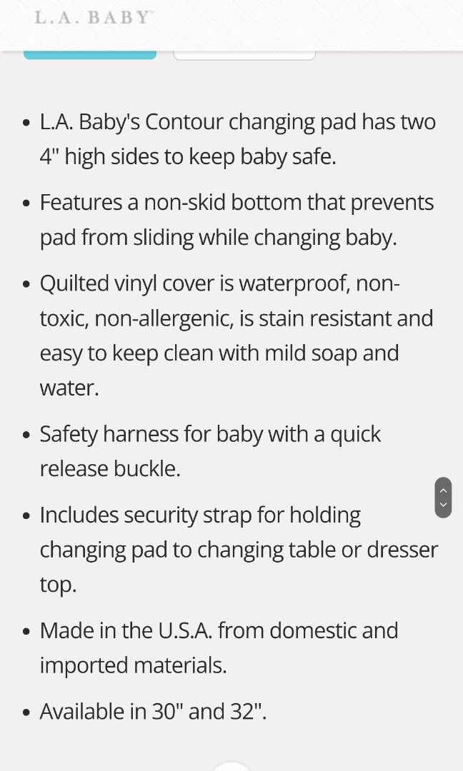 LA Baby changing mat, Babies & Kids, Bathing & Changing, Changing Mats &  Accessories on Carousell