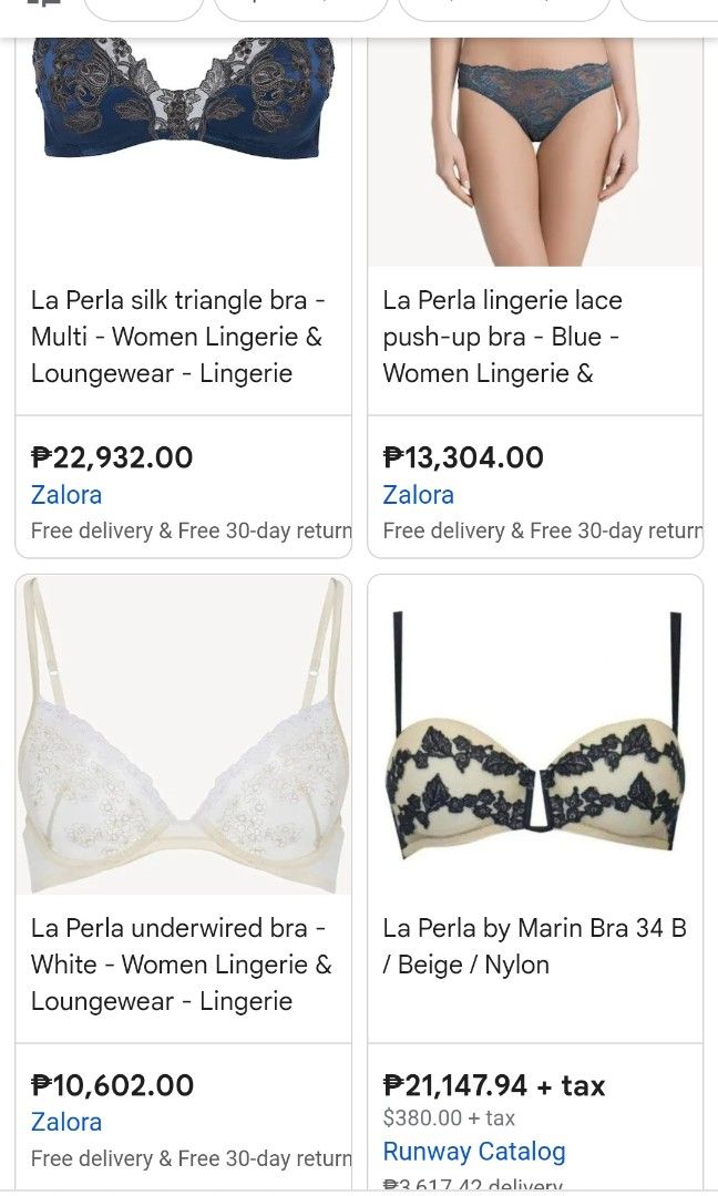 La Perla luxury bra, Women's Fashion, Undergarments & Loungewear on