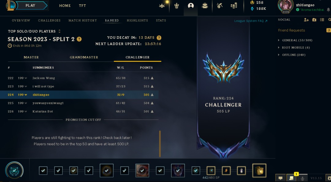 Selling] NA GRANDMASTER CHALLENGER ACCOUNT🔥 67%Winrate, 100% HANDMADE, 🔥  S12 ACCOUNT