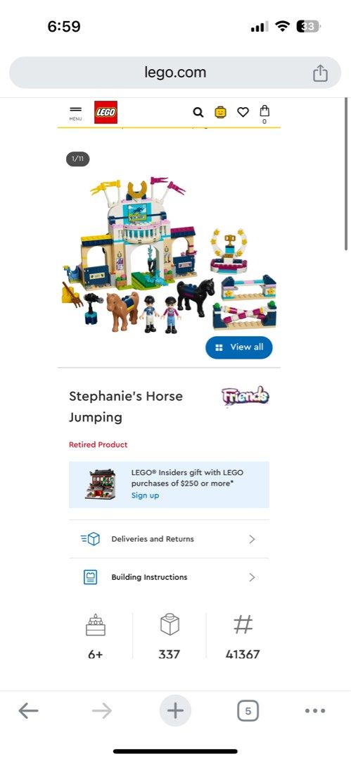 Lego friends stephanie's horse jumping instructions hotsell