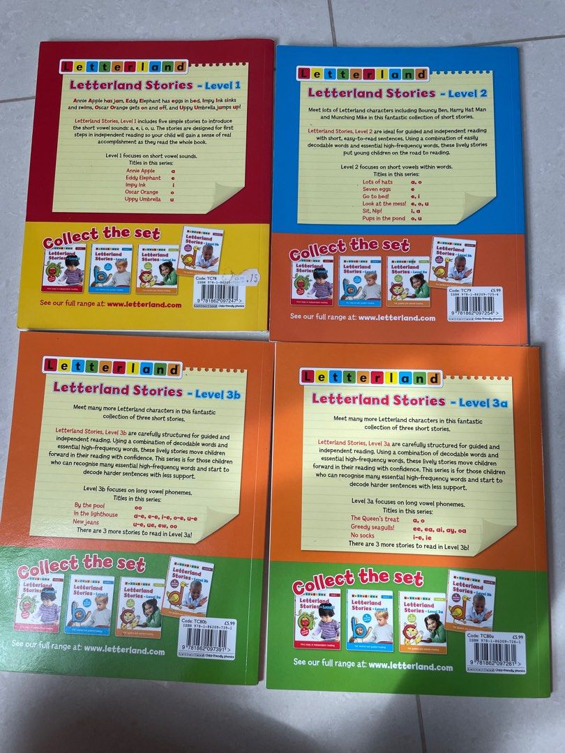Letterland Stories Level 1,2,3a and 3b, Hobbies & Toys, Books ...