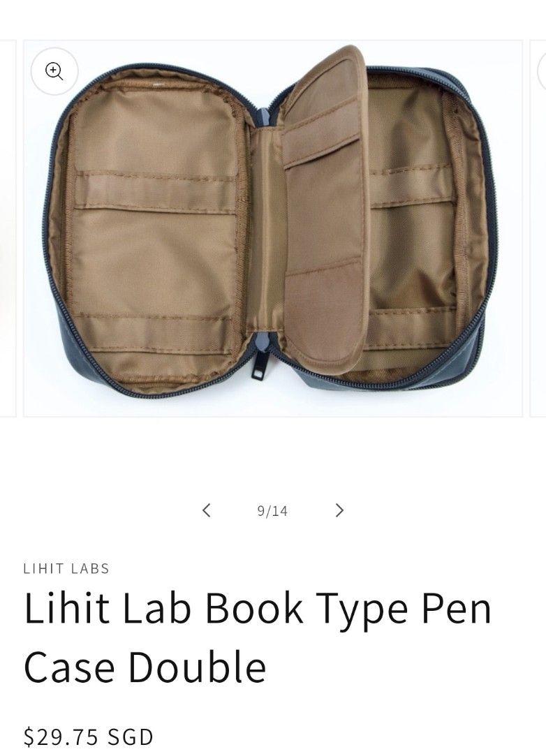 LIHIT LAB. Pen Case Book Type (Navy)