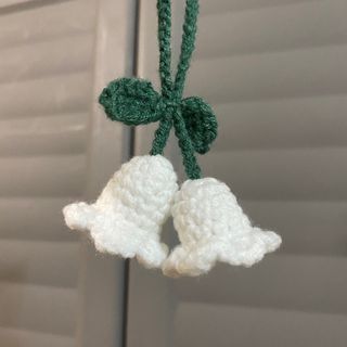 Lily of the Valley Crochet Keychain