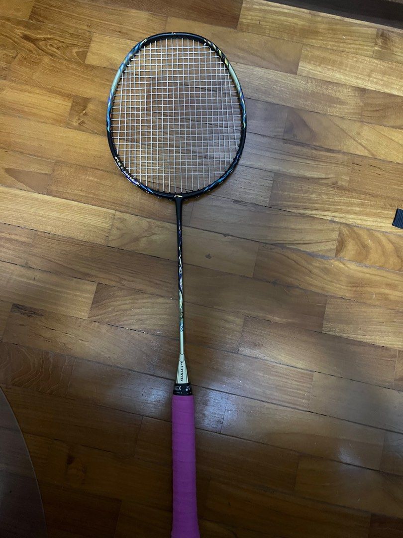 Li Ning Axforce 100 4UG5, exbolt 65 at 27lbs, Sports Equipment 