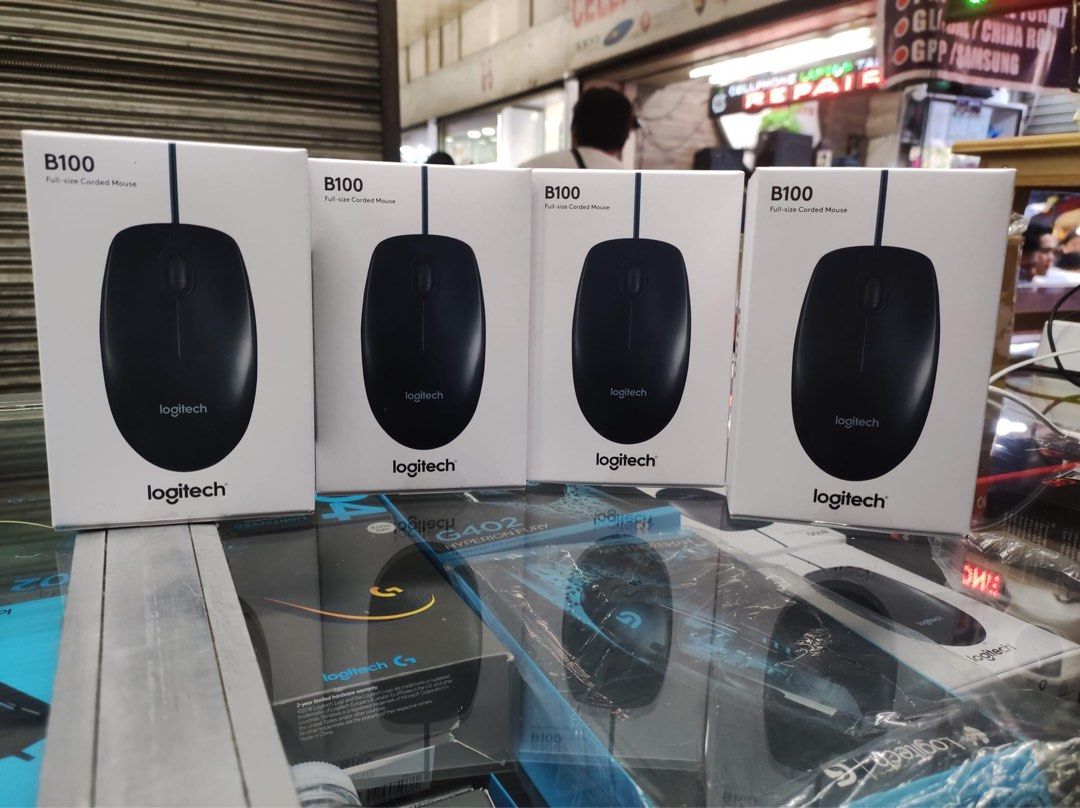 Logitech B80 Logitech B100 original mouse, Computers & Tech, Parts & Accessories ...