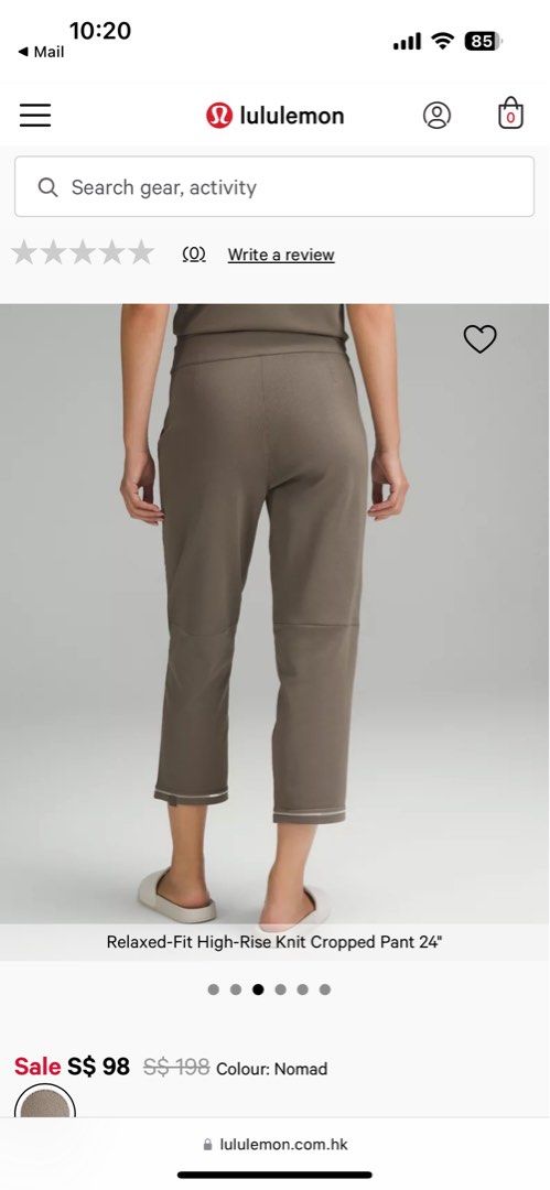 Relaxed fit cropped new arrivals pants