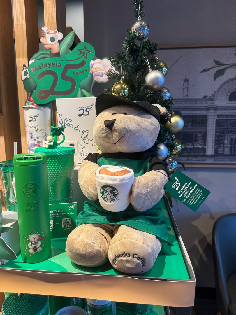 malaysia 25th anniversary starbucks bear, Hobbies & Toys, Toys & Games