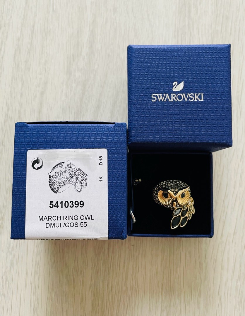 Swarovski march clearance owl ring