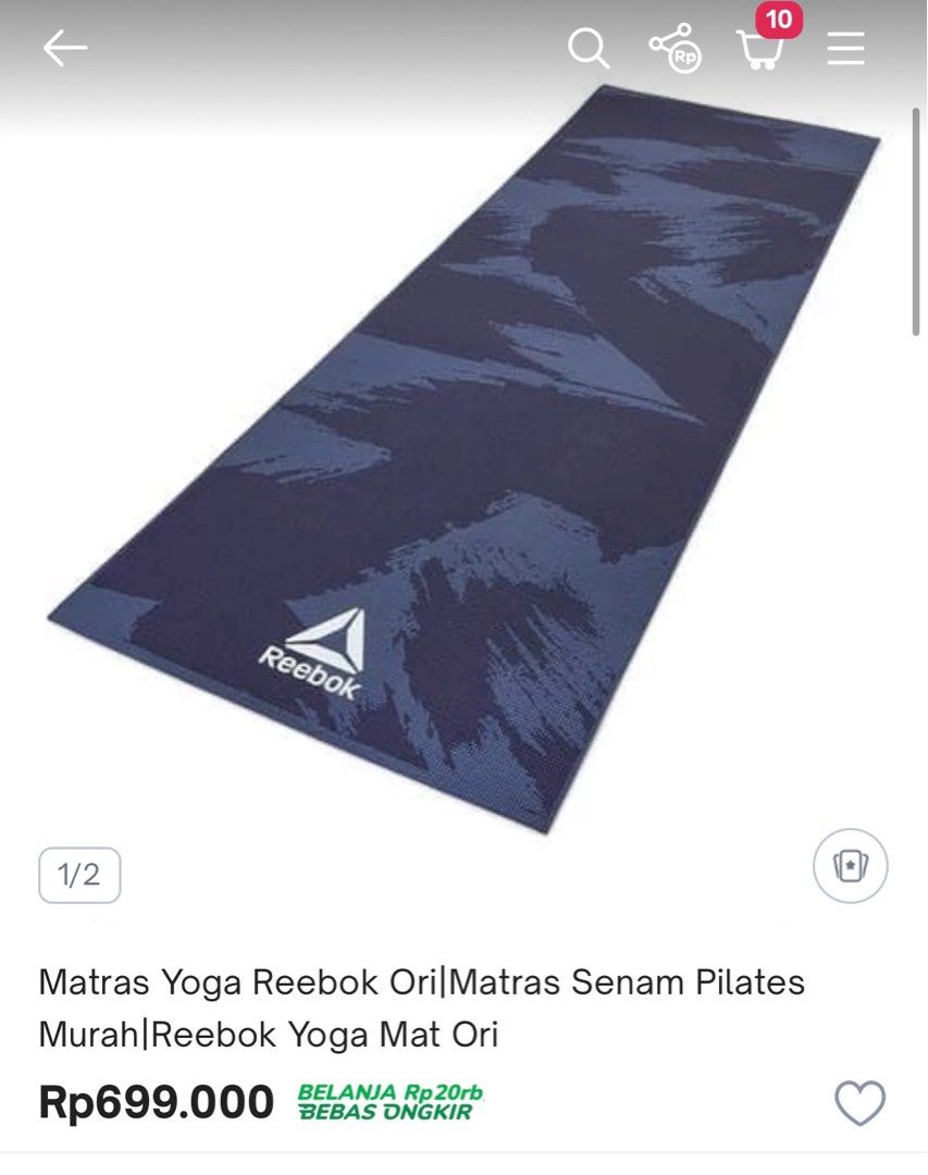 Matras Yoga Reebook Ori Rebook Yoga Mat Ori Olah Raga