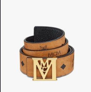 Orange mcm belt online
