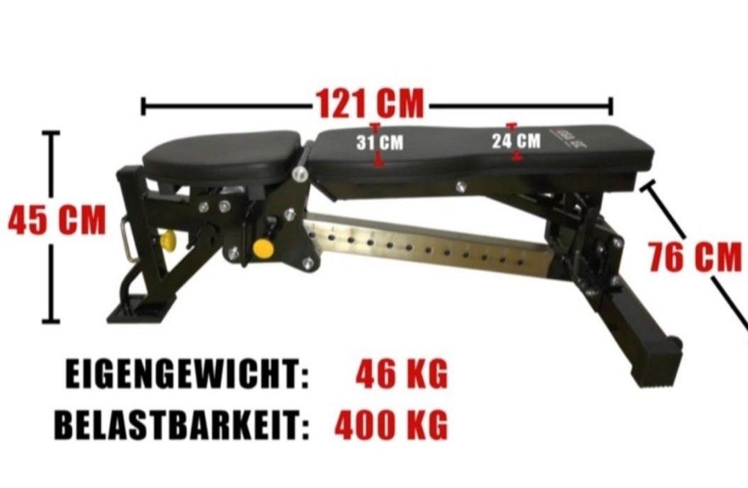 Megatec Commercial Grade Gym Bench Sports Equipment Exercise