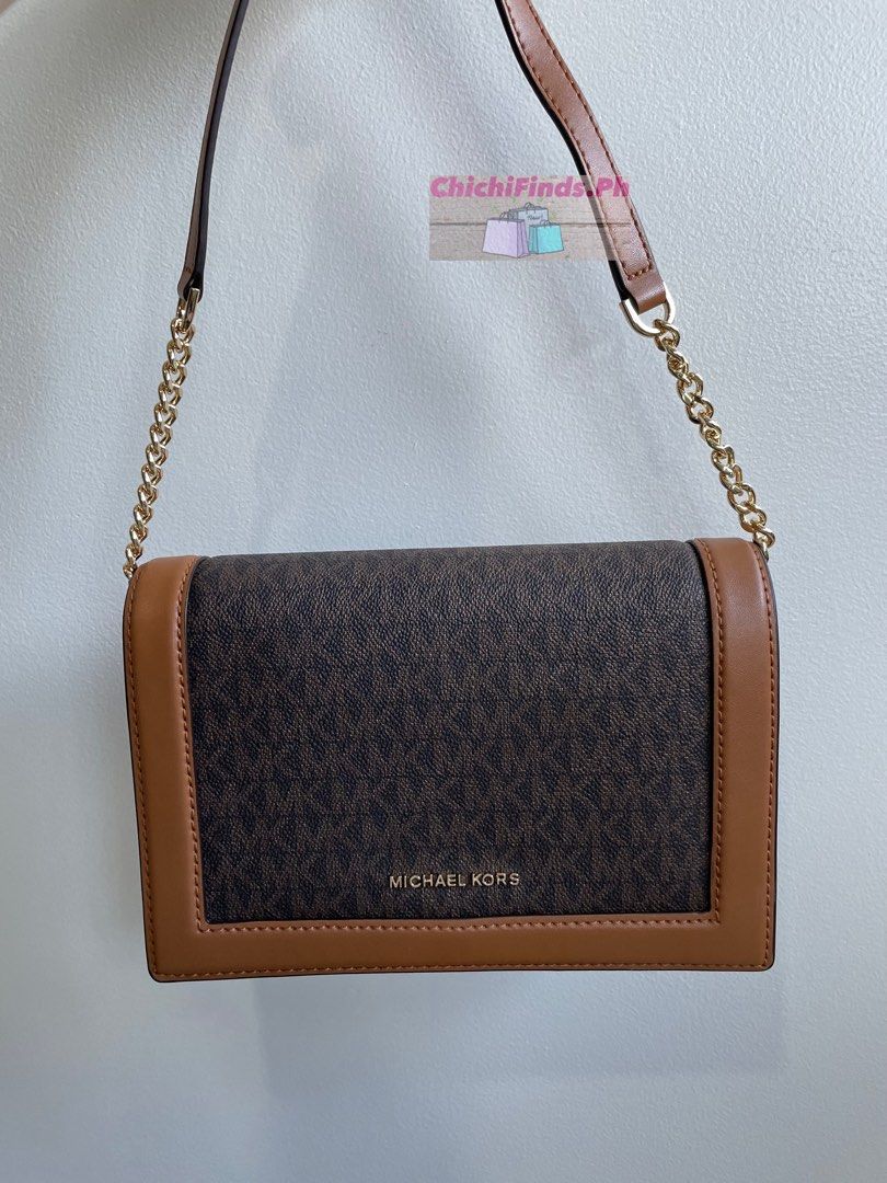 Michael kors jet set large full flap 2025 chain crossbody