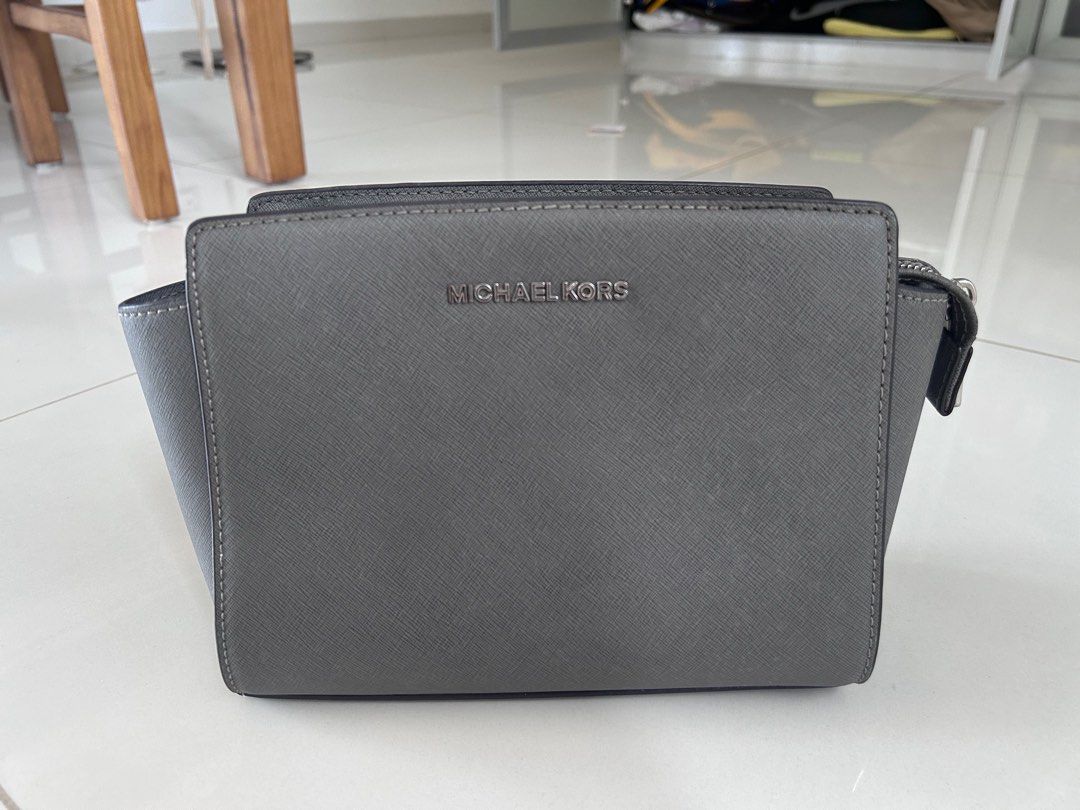 Dark grey michael kors purse store