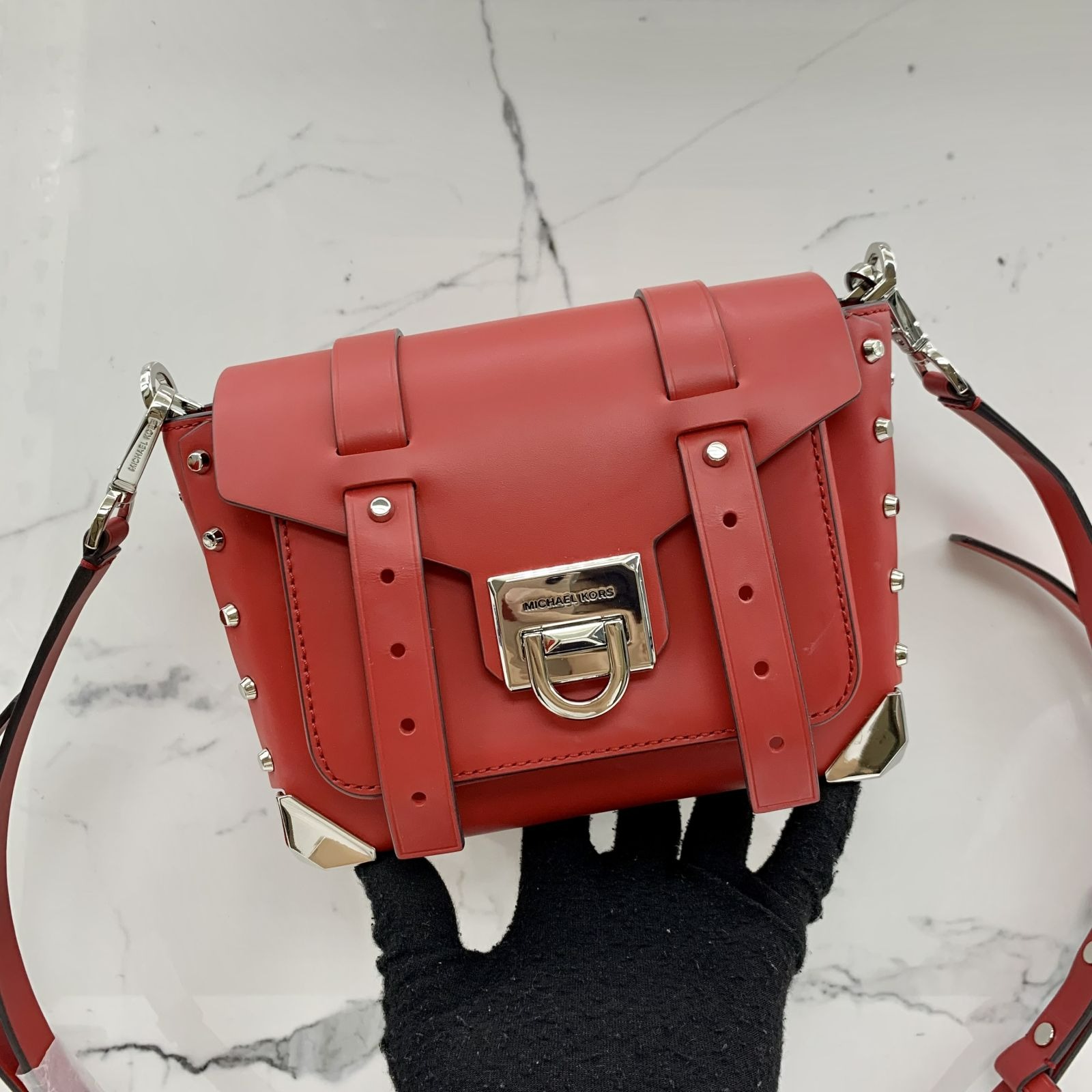 MICHAEL KORS RED SHOULDER BAG 237041580 KM Luxury Bags Wallets