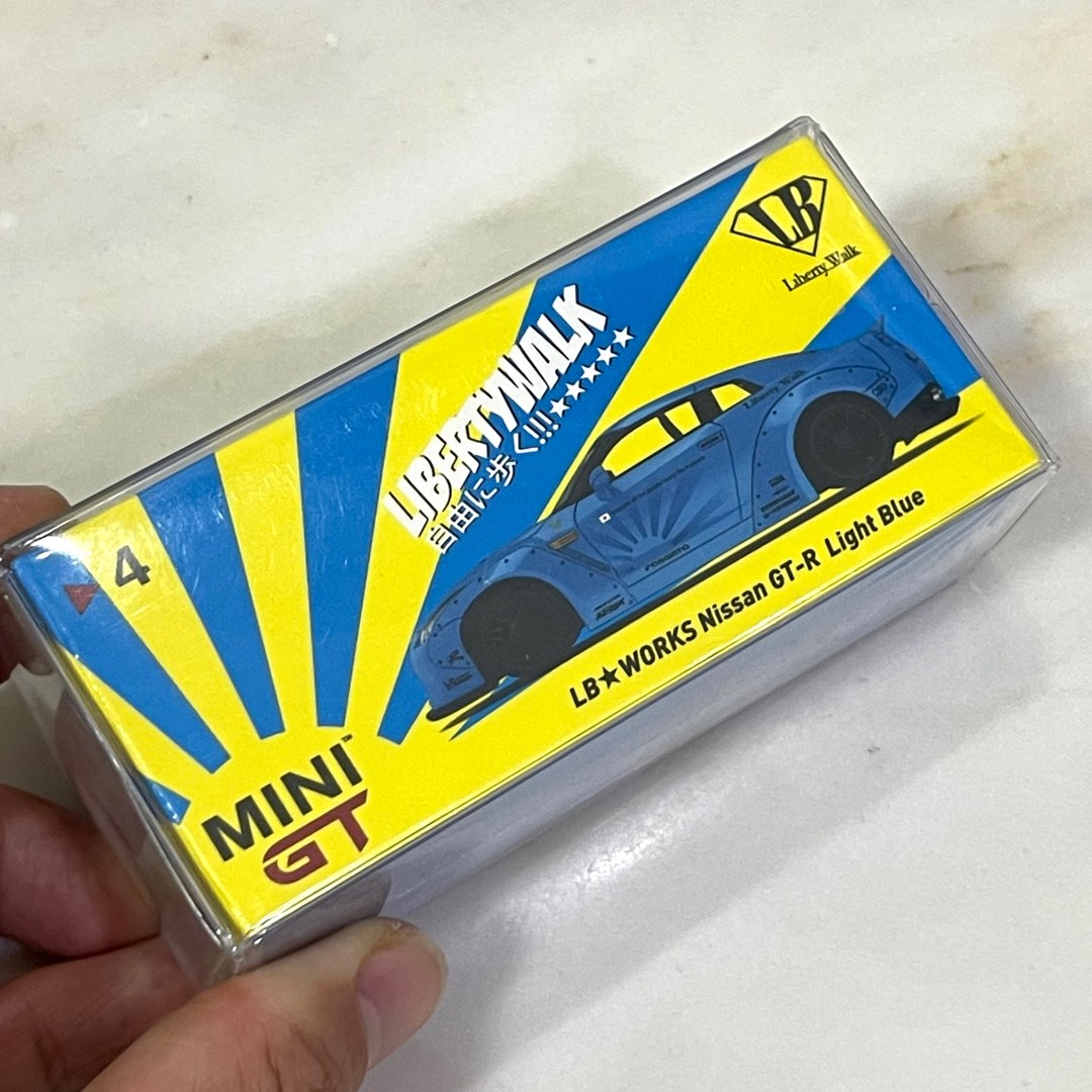 MINI GT LB WORKS LBWK Nissan GTR (R35) light blue RHD (Sealed), Hobbies ...