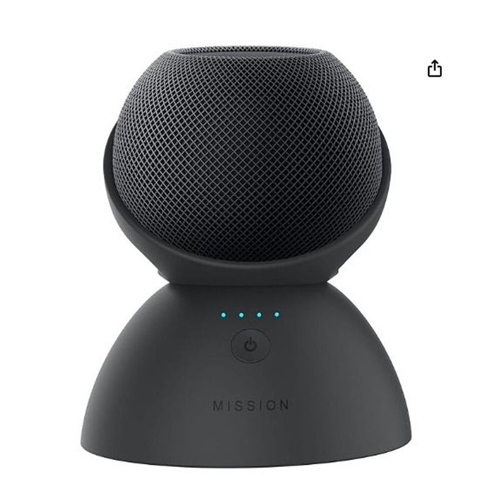 Mission Battery Base for HomePod Mini (Black) (Make HomePod Portable ...