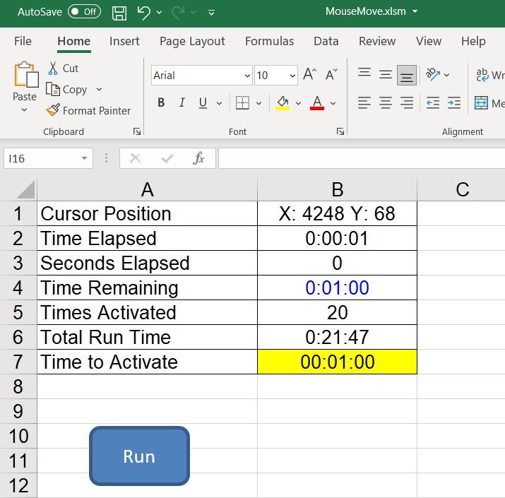 Mouse Jiggler Excel Macro (for Windows only, no USB required)63142562604418111